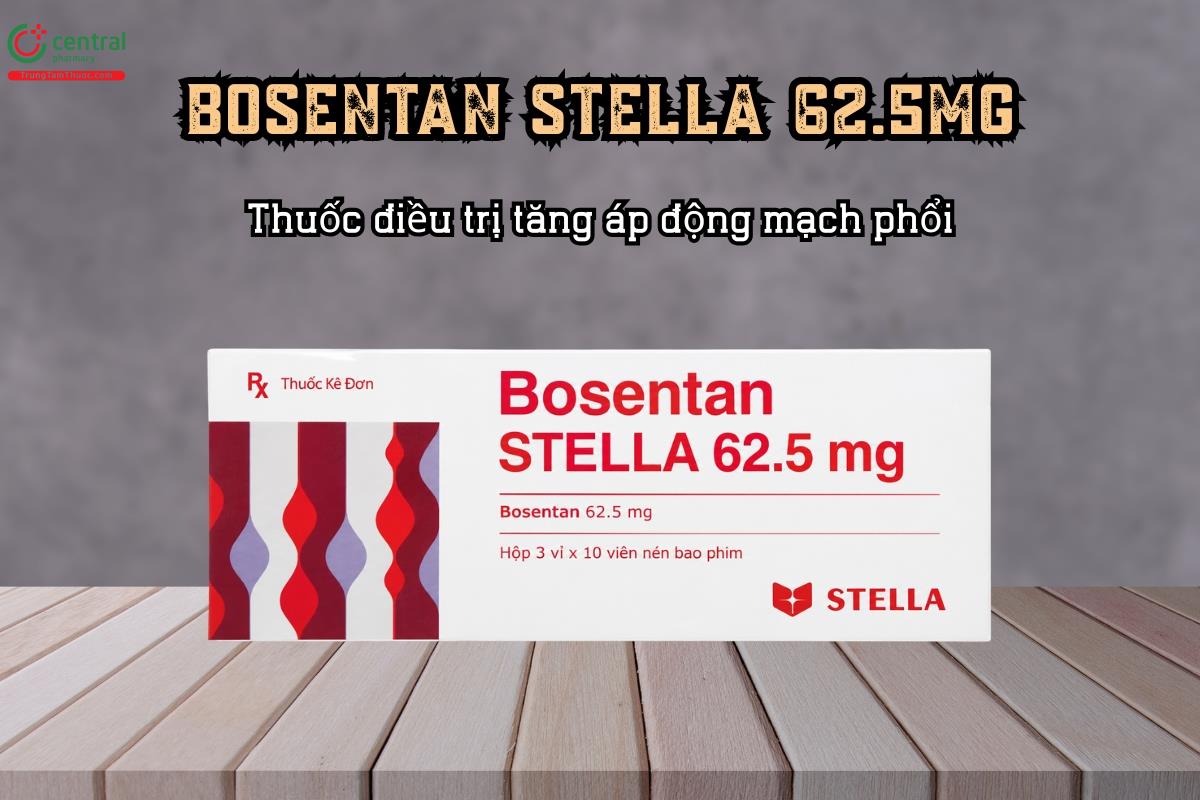 Thuốc điều trị tăng áp động mạch phổi Bosentan STELLA 62.5 mg
