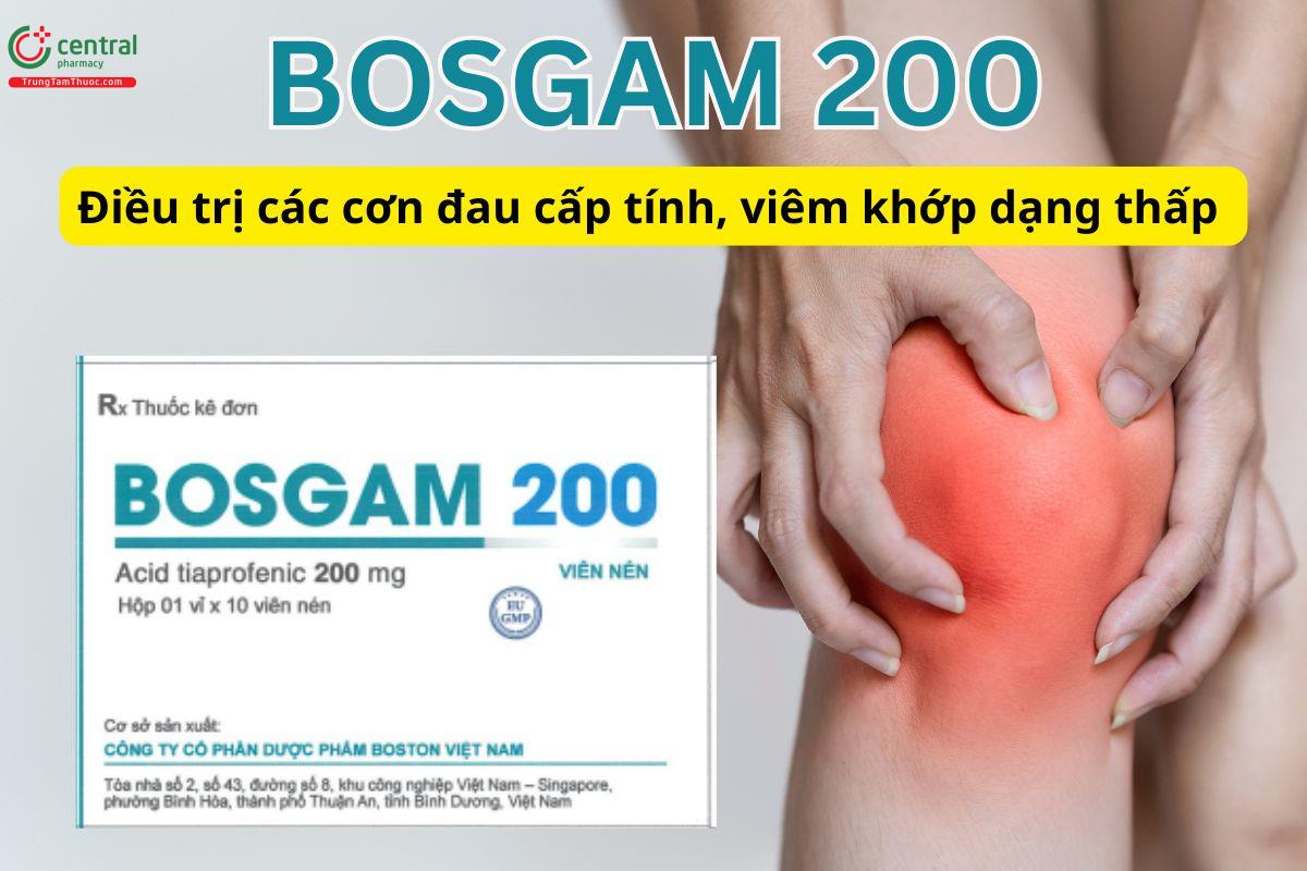 Bosgam 200mg điều trị viêm khớp và cơn đau cấp tính