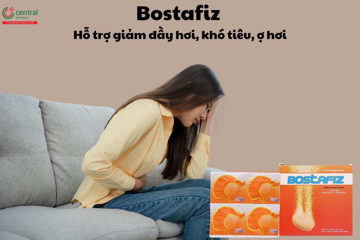 Bostafiz - Giúp cải thiện tình trạng khó tiêu, đầy hơi và ợ chua