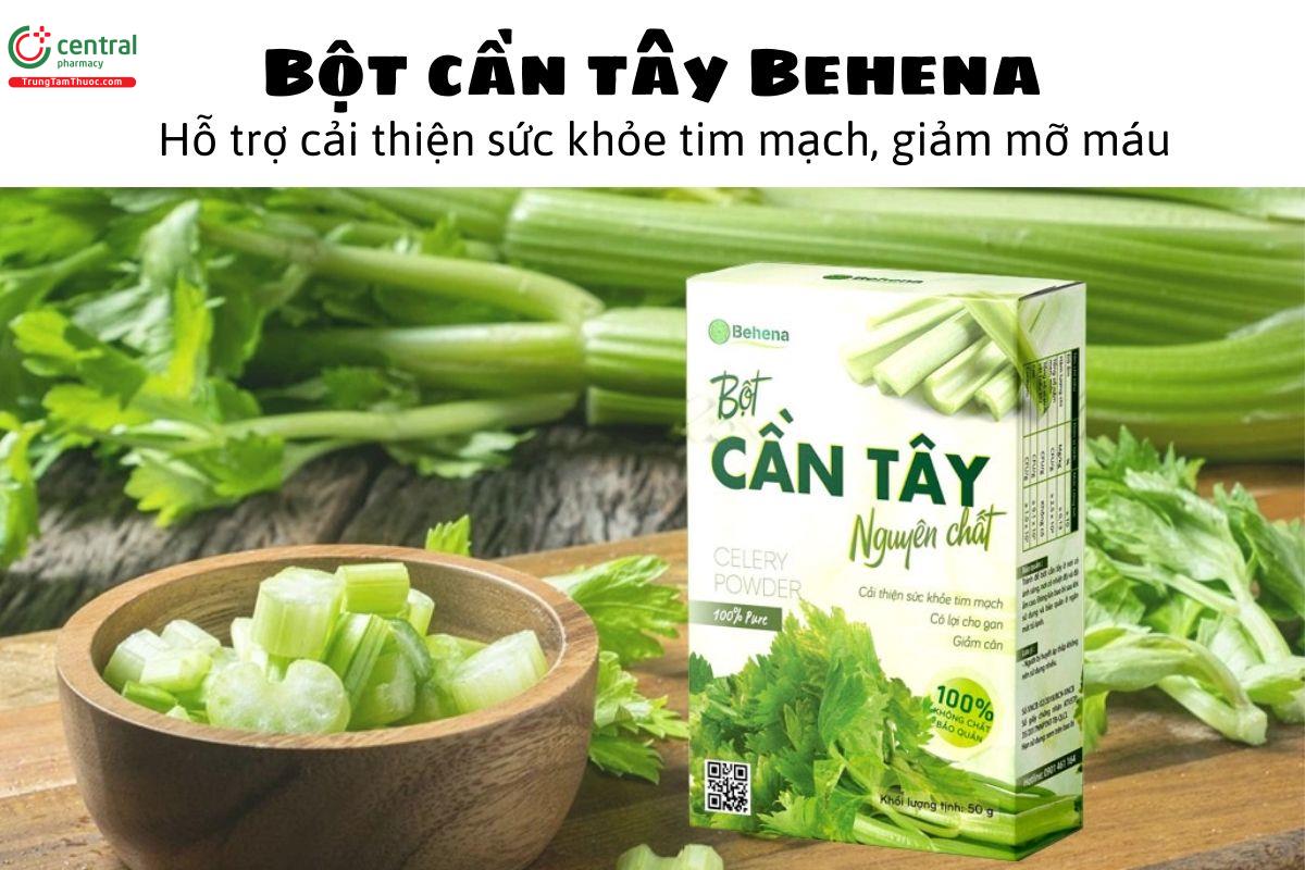 Bột cần tây Behena - Hỗ trợ cải thiện sức khỏe tim mạch, giảm mỡ máu