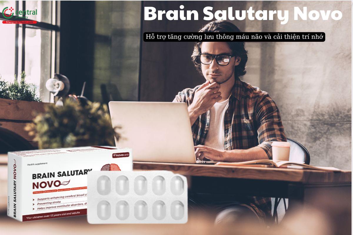 Viên uống Brain Salutary Novo giúp tăng cường tuần hoàn não