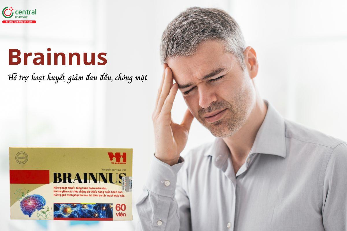 Brainnus - Tăng tuần hoàn máu não, giảm đau nhức đầu, chóng mặt
