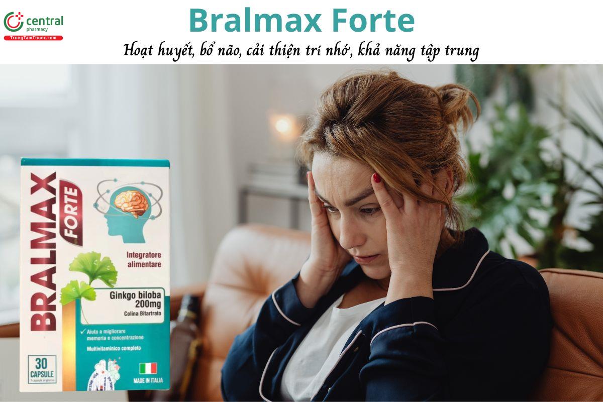 Bralmax Forte - Hoạt huyết, bổ não, cải thiện trí nhớ