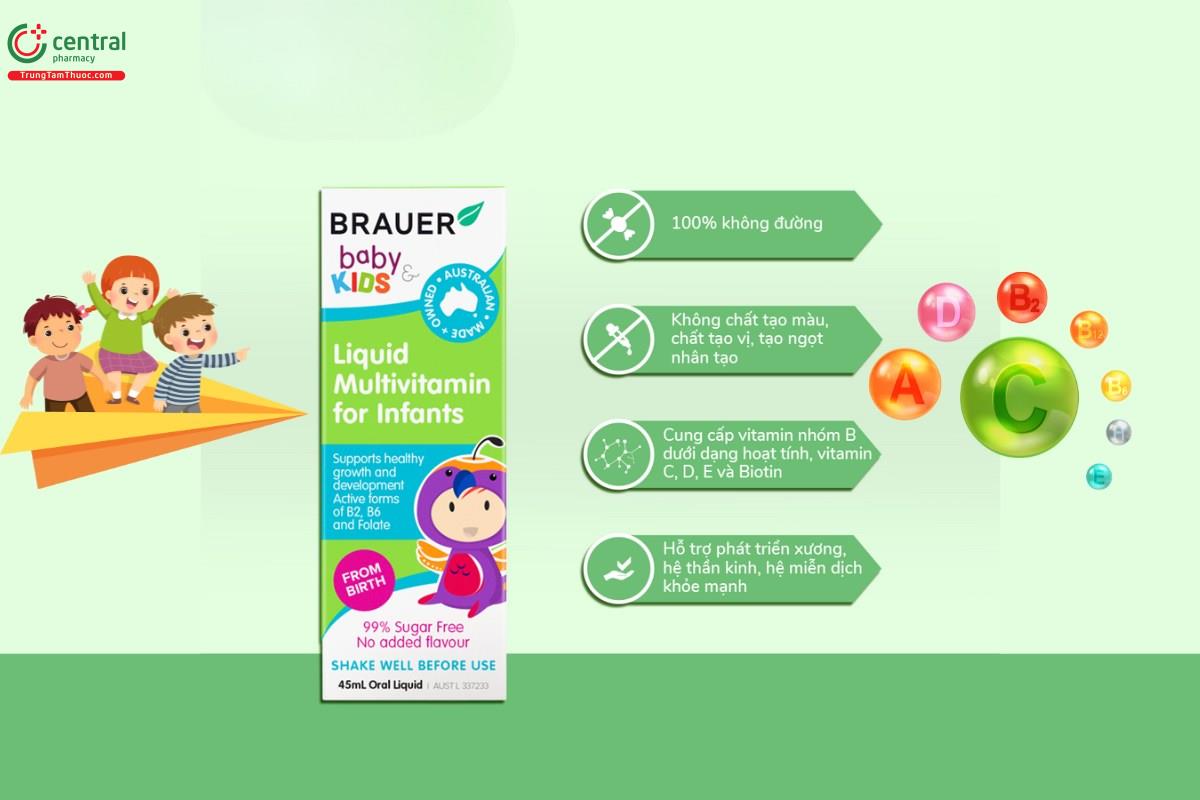 Brauer Baby Kids Liquid Multivitamin For Infants