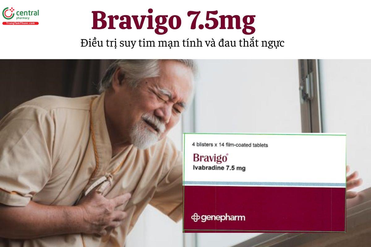 Thuốc Bravigo 7.5mg - Điều trị suy tim mạn tính và đau thắt ngực