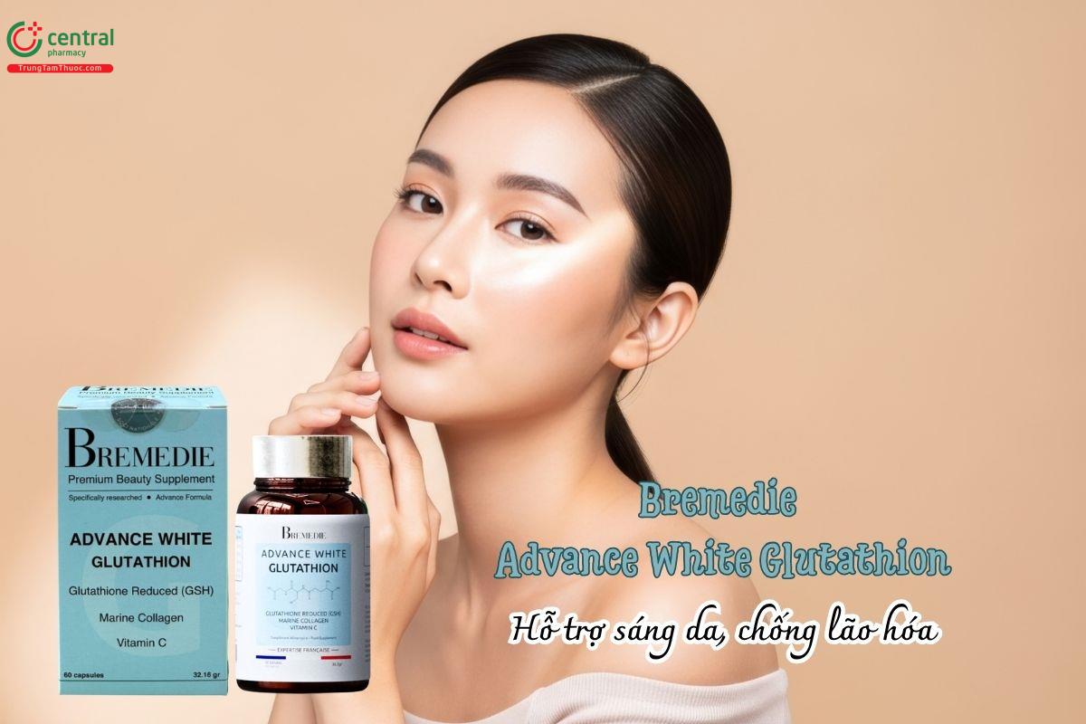 Bremedie Advance White Glutathion hỗ trợ sáng da, chống lão hóa