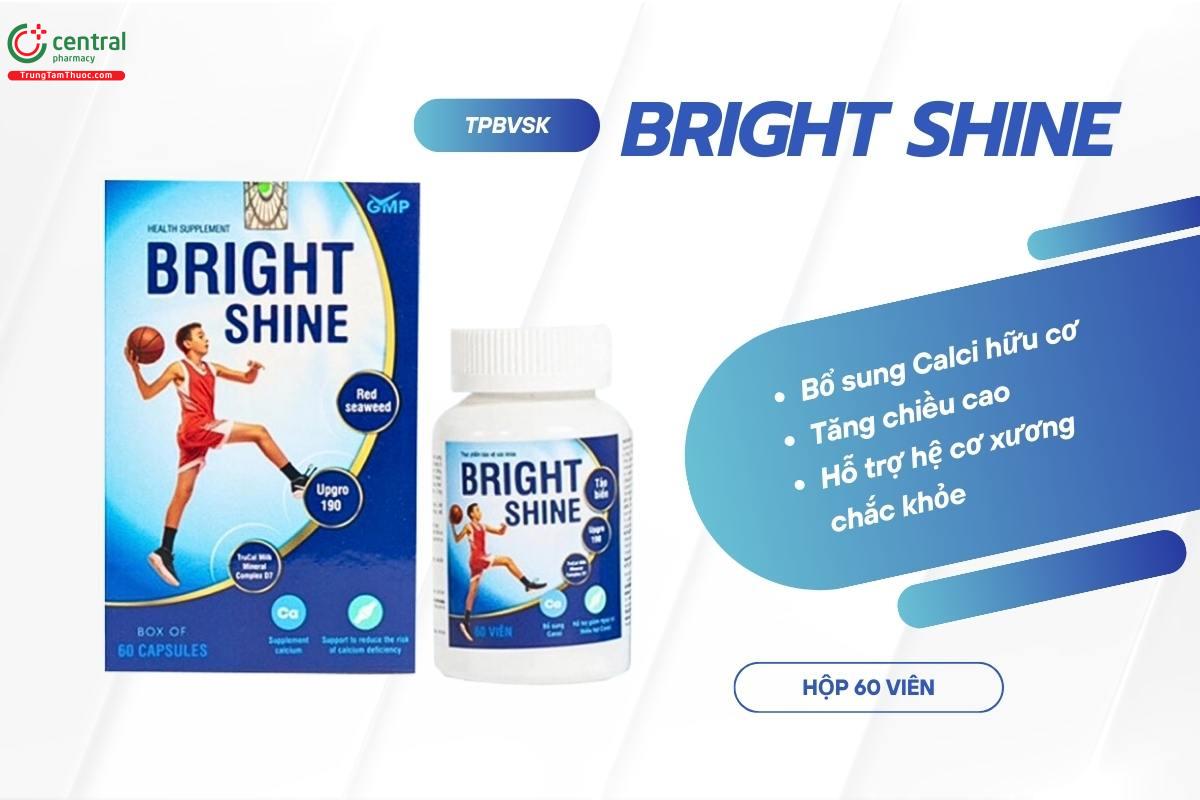 Bright Shine bổ sung Calci, tăng chiều cao, ngừa loãng xương hiệu quả