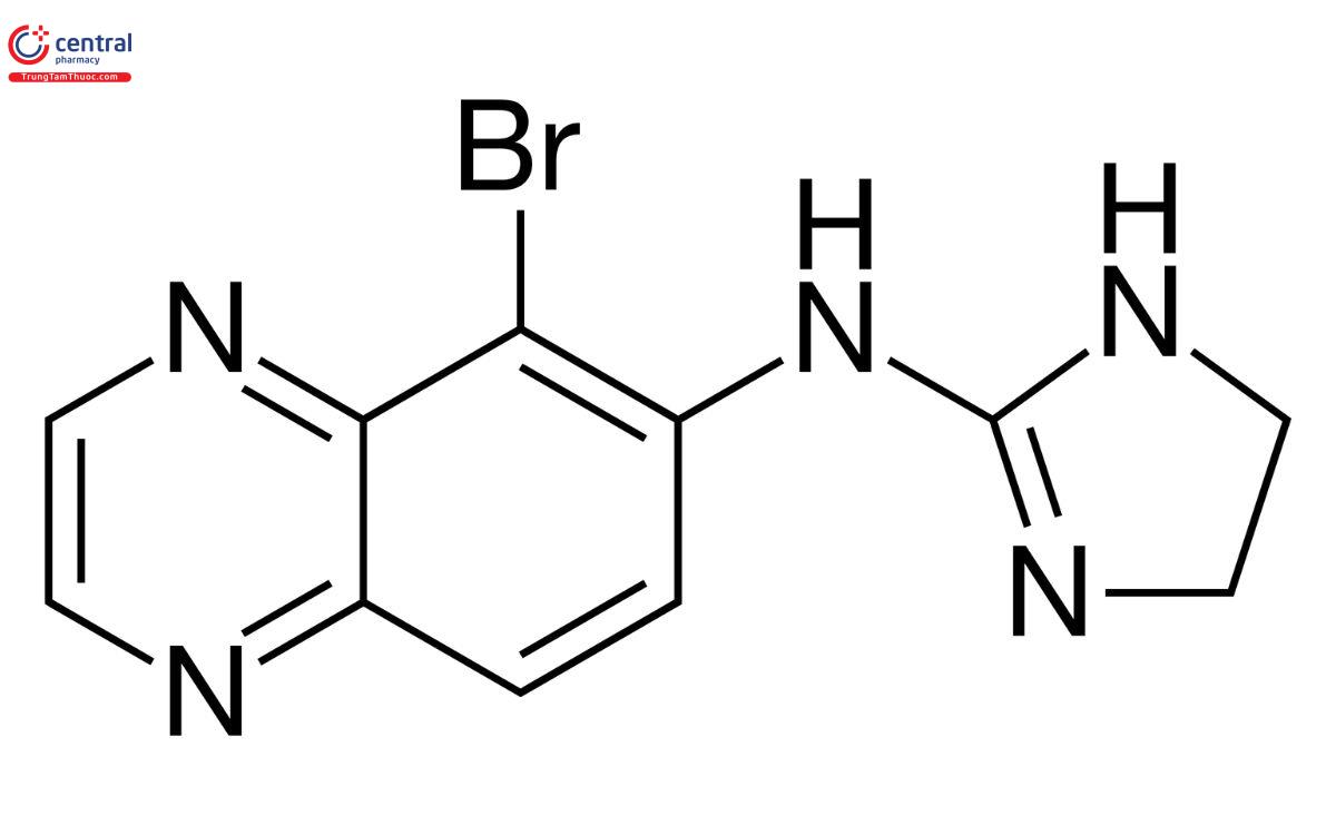 Công thức cấu tạo của Brimonidine