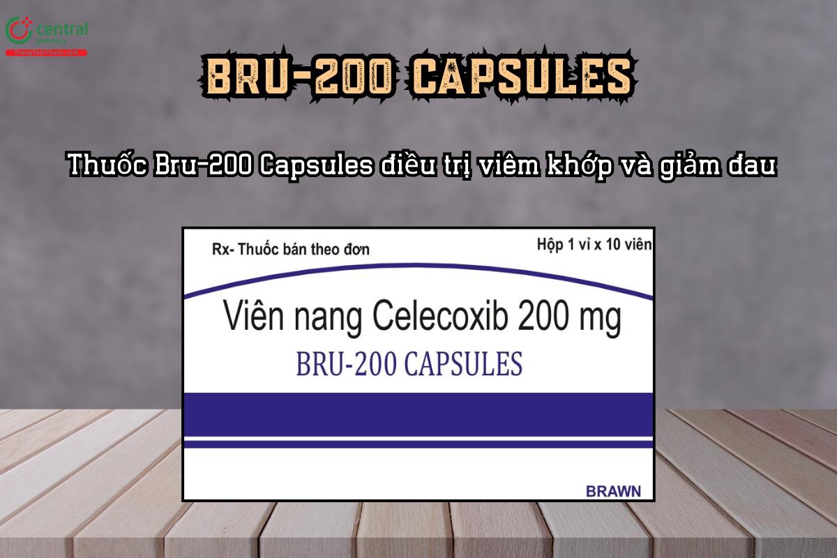 Thuốc Bru-200 Capsules điều trị viêm khớp và giảm đau