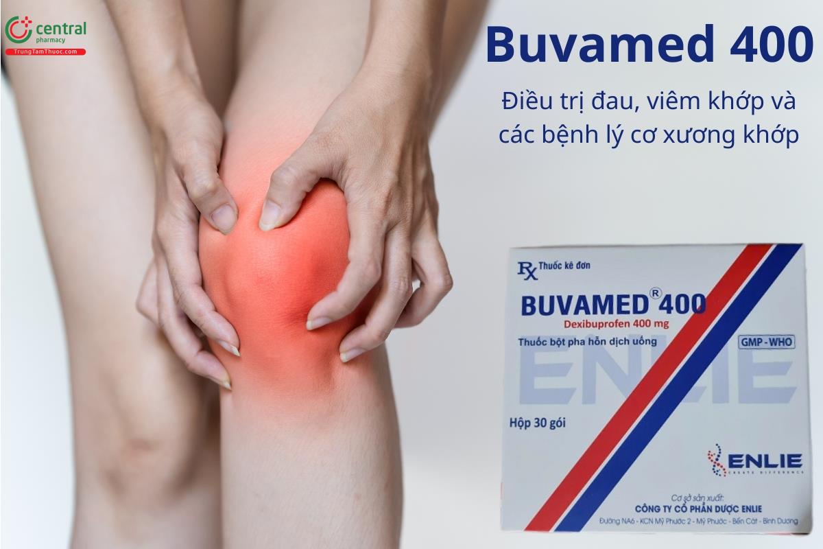 Thuốc Buvamed 400 trị đau, viêm khớp và các bệnh lý cơ xương khớp