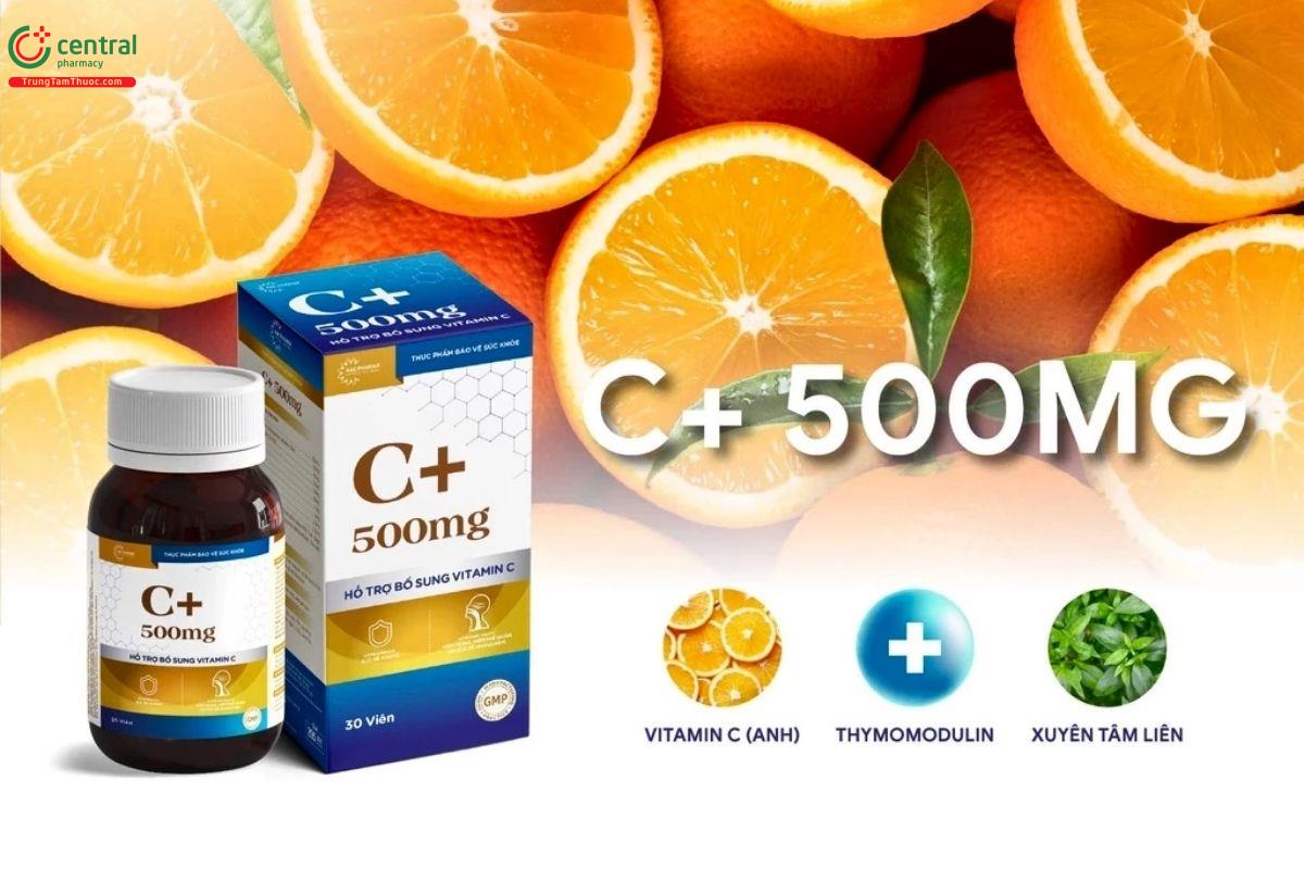 C+ 500mg có tác dụng gì?