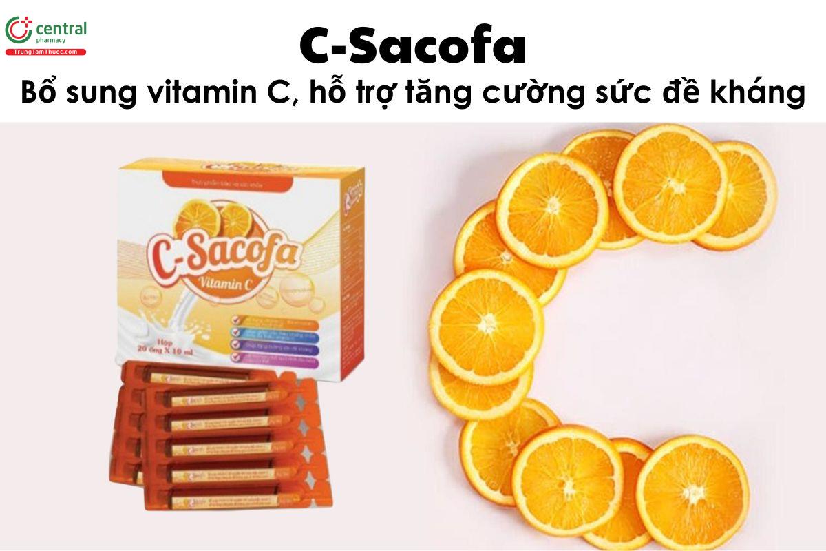 C-Sacofa - Bổ sung vitamin C, hỗ trợ tăng cường sức đề kháng