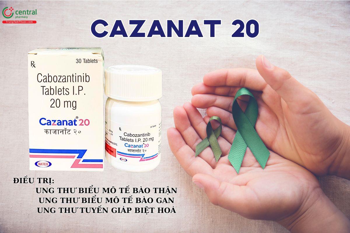 Thuốc Cazanat 20mg điều trị ung thư