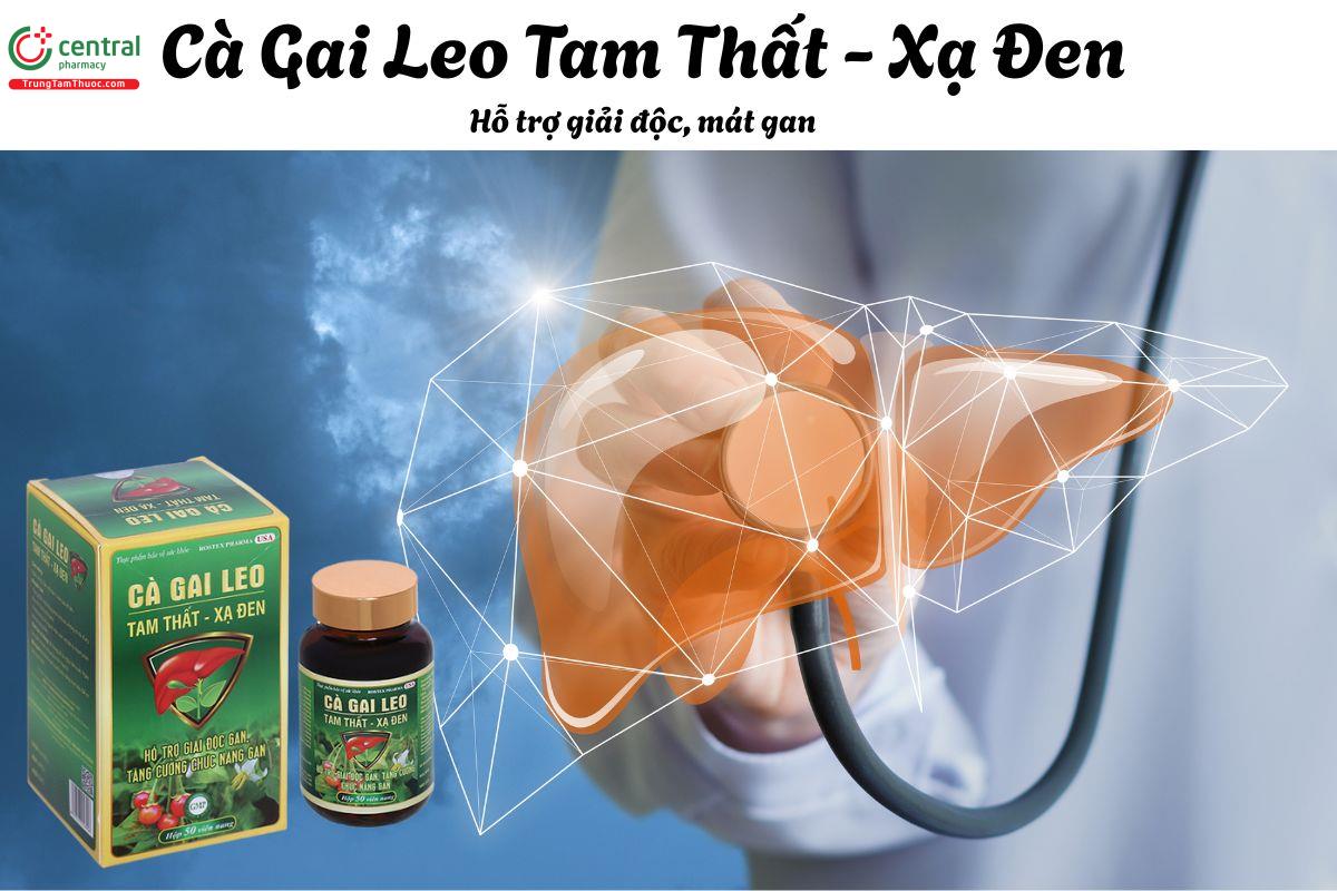 Cà Gai Leo Tam Thất - Xạ Đen ROSTEX PHARMA USA- Giải độc gan