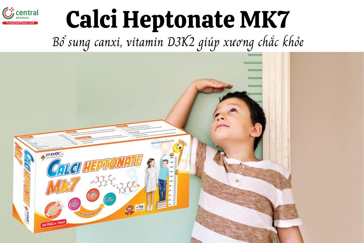 Calci Heptonate MK7 - Bổ sung canxi, vitamin D3K2 giúp xương chắc khỏe
