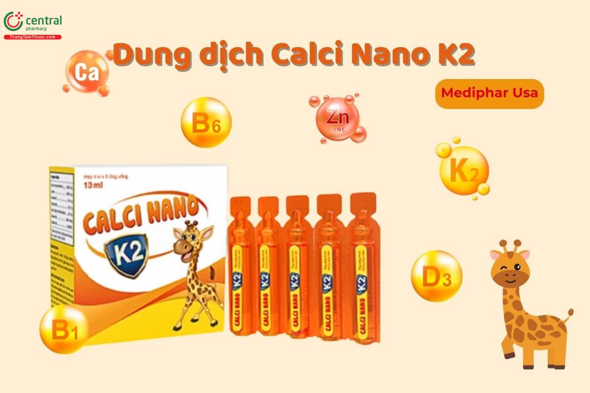 Calci Nano K2 Mediphar Usa hỗ trợ tăng chiều cao, chắc khỏe xương răng