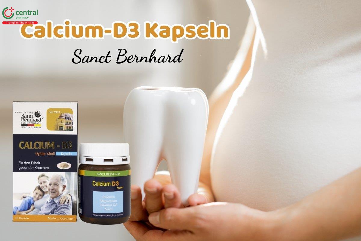 Viên uống Calcium-D3 Kapseln Sanct Bernhard bổ sung lượng Canxi và Vitamin D3 cần thiết cho cơ thể