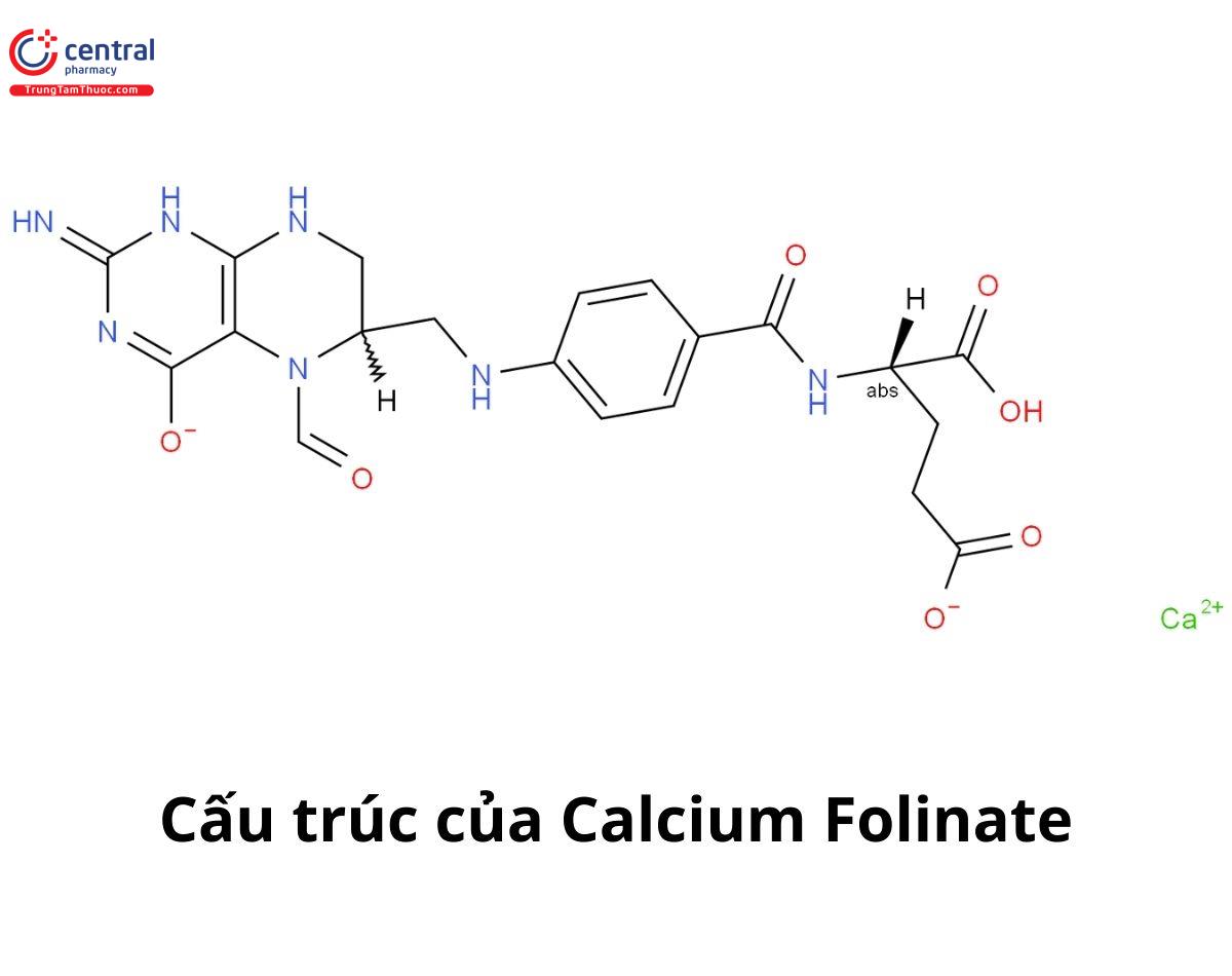 Công thức cấu tạo Calcium Folinate