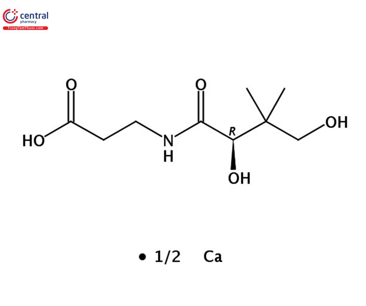 Công thức cấu tạo của Calcium Pantothenate