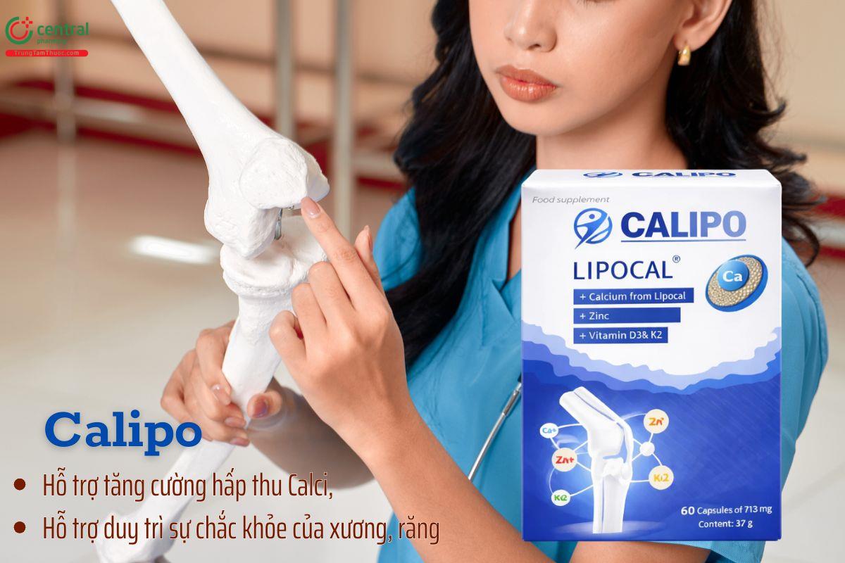 Viên uống Calipo bổ sung Canxi Lipocal sinh học thế hệ mới giúp xương răng chắc khoẻ