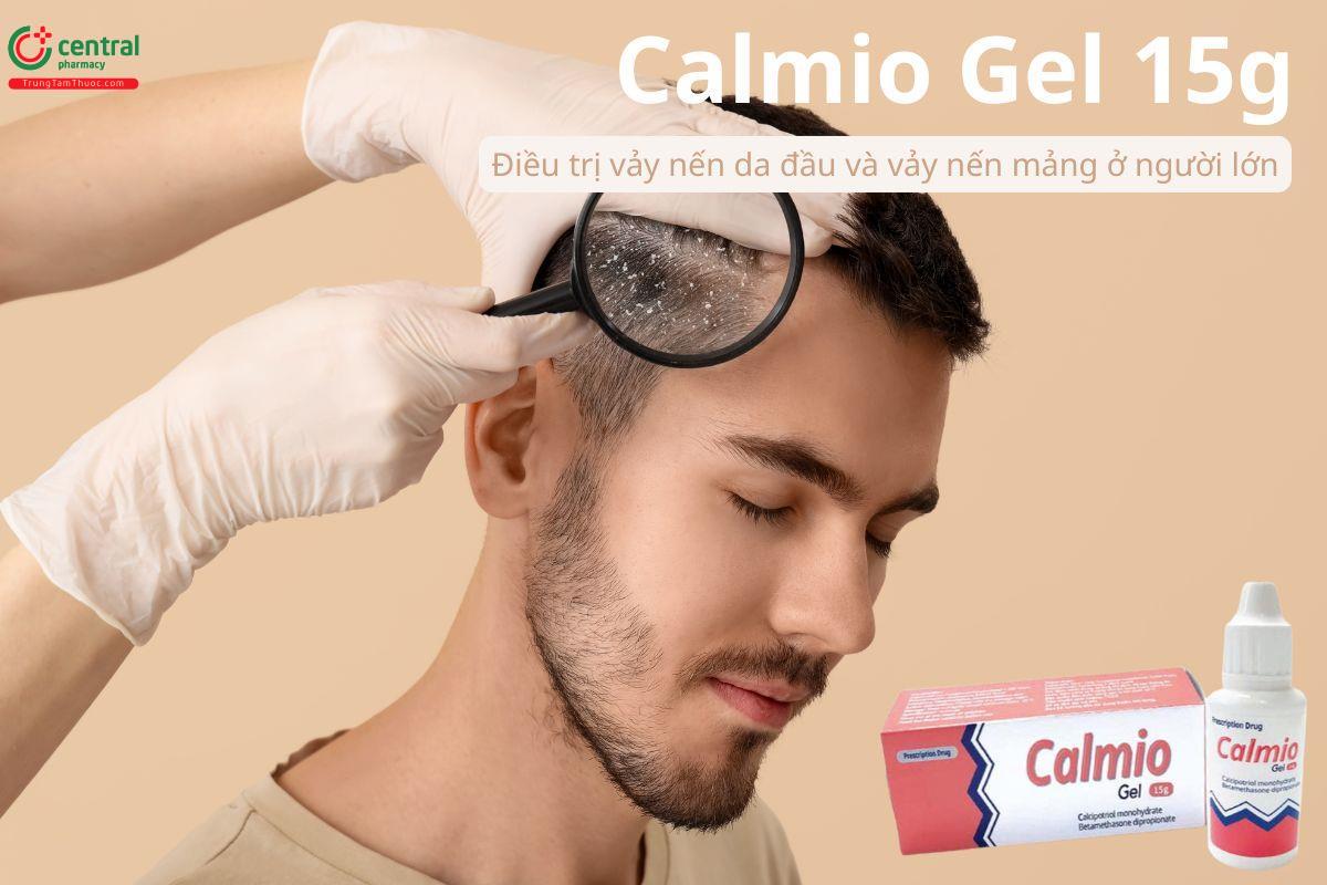 Thuốc Calmio Gel 15g điều trị vảy nến da đầu và vảy nến mảng