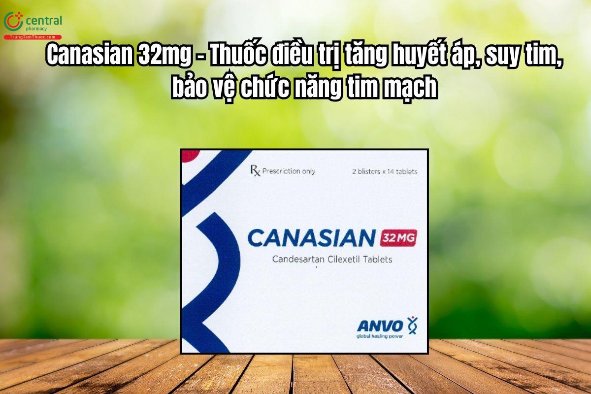 Thuốc Canasian 32mg - Thuốc điều trị tăng huyết áp, suy tim
