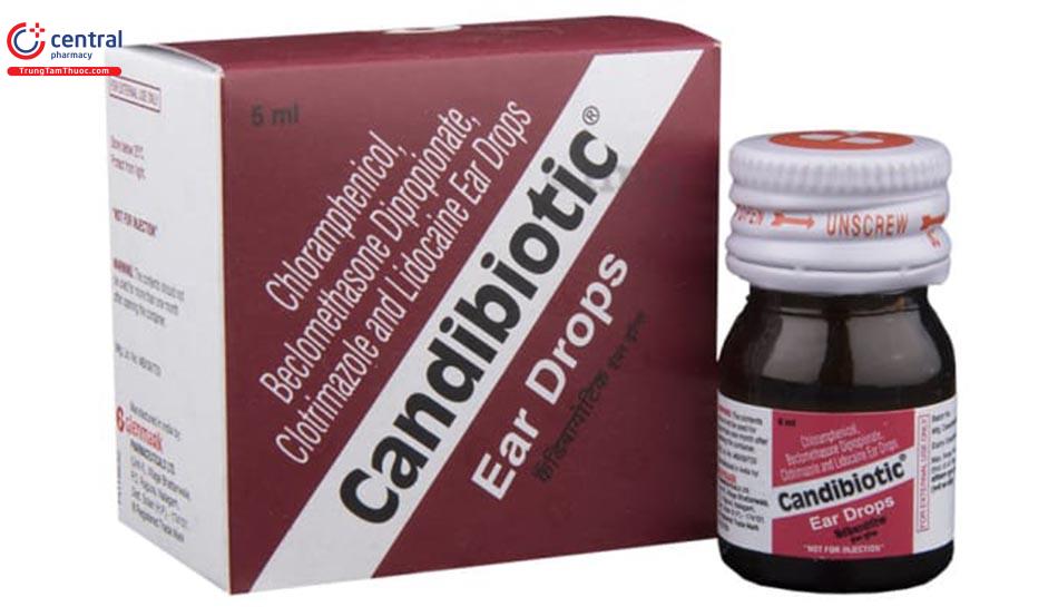 Hình ảnh thuốc nhỏ tai trị nấm Candibiotic