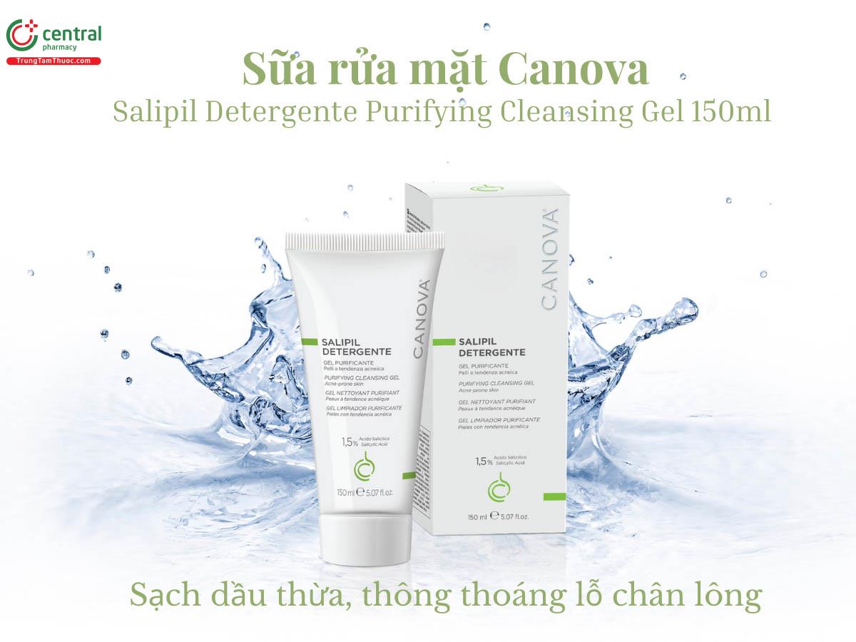 Sữa rửa mặt Canova Salipil Detergente Purifying Cleansing Gel 150ml 