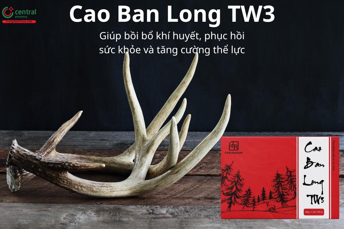 Cao Ban Long TW3 hỗ trợ bồi bổ khí huyết, phục hồi sức khỏe