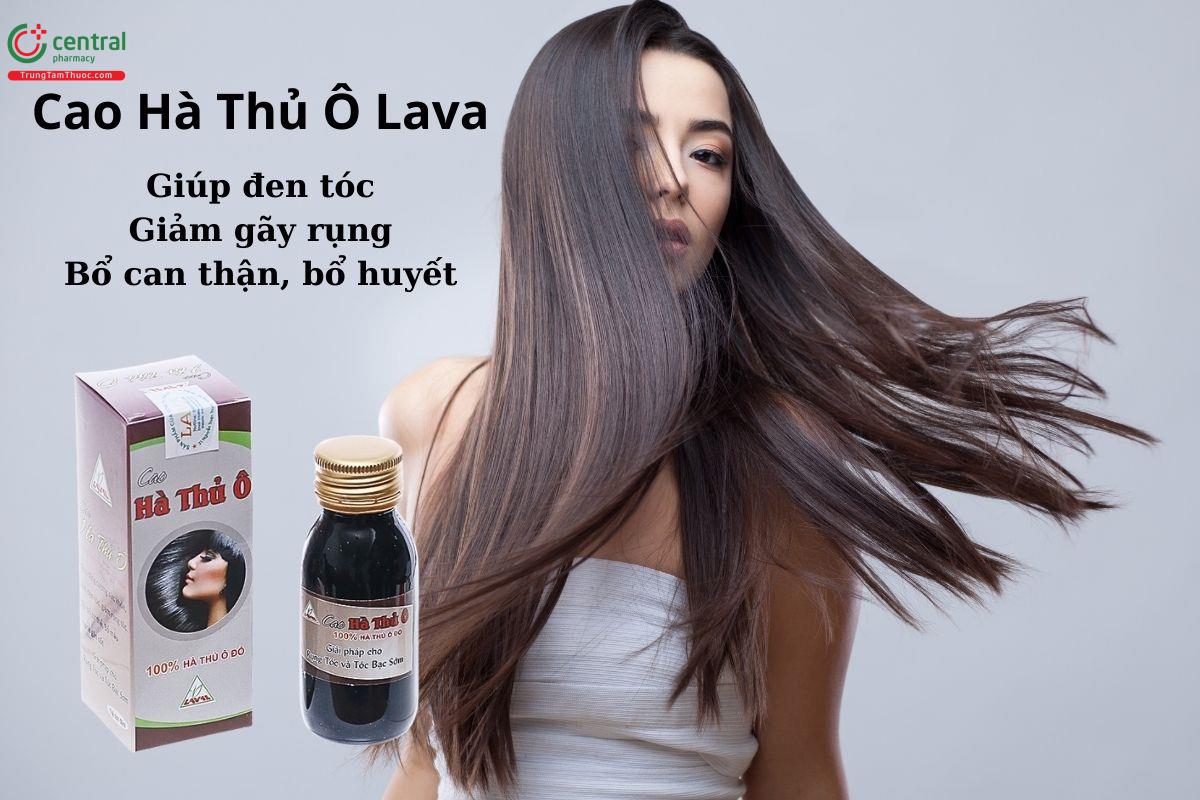 Cao Hà Thủ Ô Lava giúp đen tóc, giảm gãy rụng, bổ can thận, bổ huyết