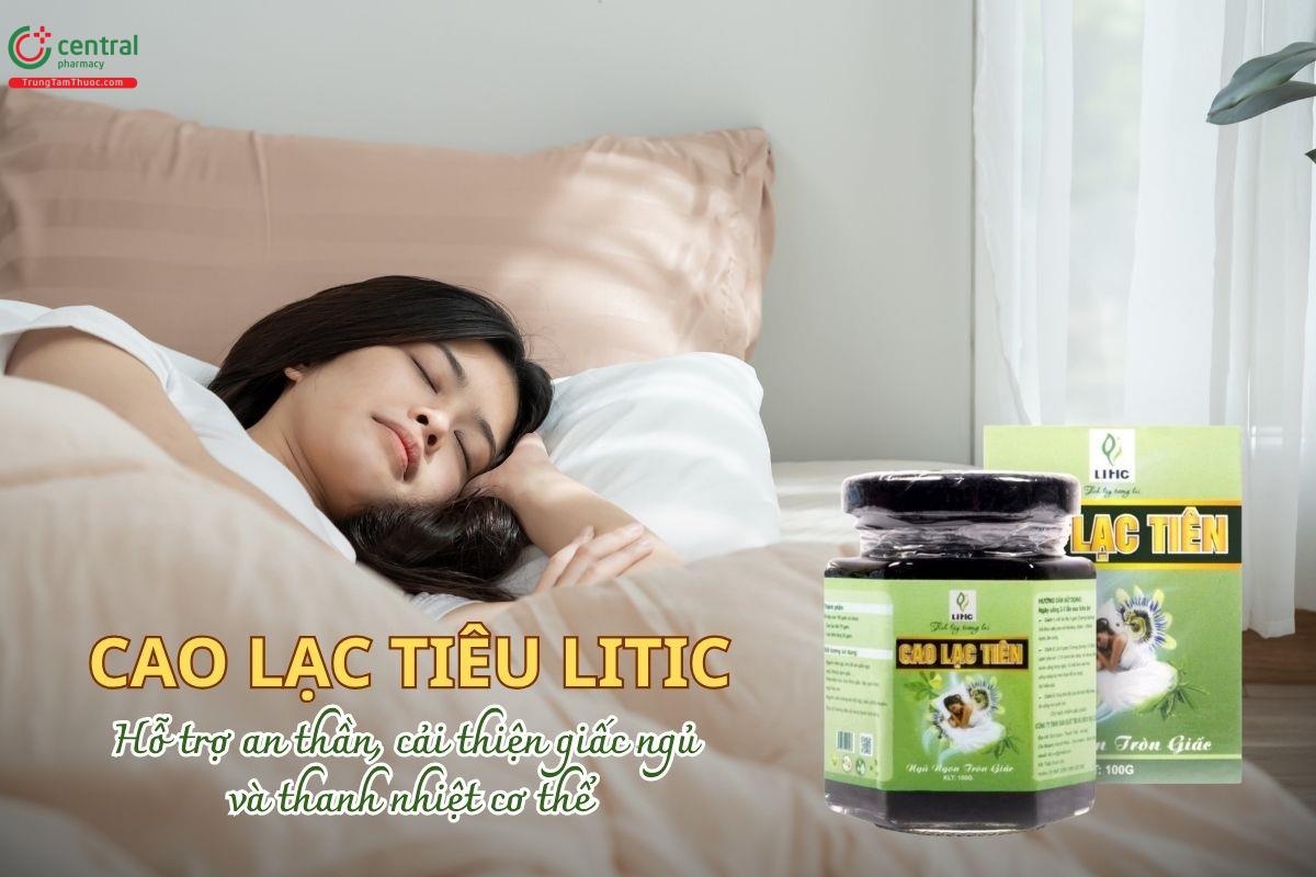 Cao Lạc Tiên Litic hỗ trợ an thần, cải thiện giấc ngủ và thanh nhiệt cơ thể