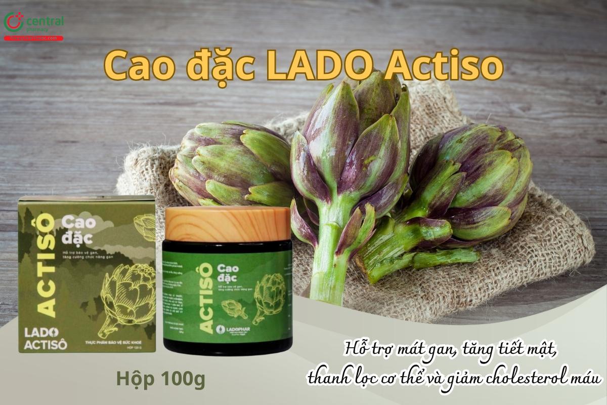Cao đặc LADO Actiso hỗ trợ mát gan, tăng tiết mật, thanh lọc cơ thể và giảm cholesterol máu
