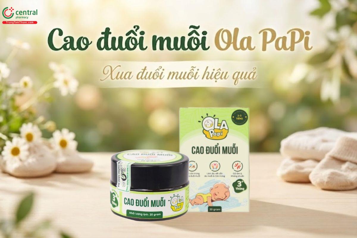 Cao đuổi muỗi tinh dầu tràm Ola PaPi xua đuổi muỗi, côn trùng hiệu quả
