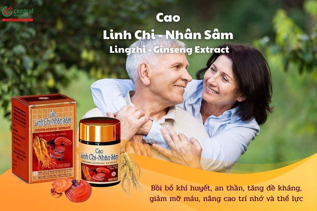 Thuốc Cao Linh Chi - Nhân Sâm (Lingzhi - Ginseng Extract) giúp bồi bổ khí huyết, an thần, tăng đề kháng, giảm mỡ máu, nâng cao trí nhớ và thể lực
