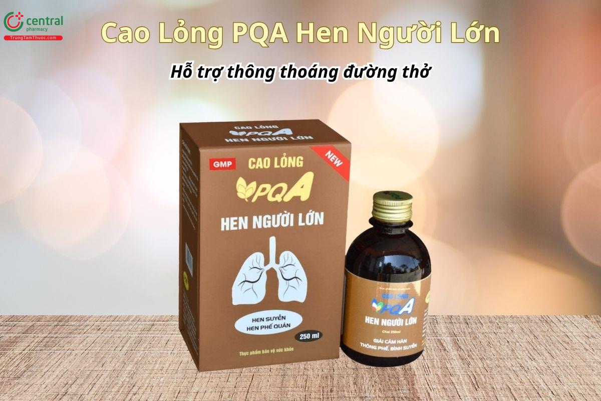 Cao Lỏng PQA Hen Người Lớn hỗ trợ làm thông thoáng đường thở ở người hen suyễn