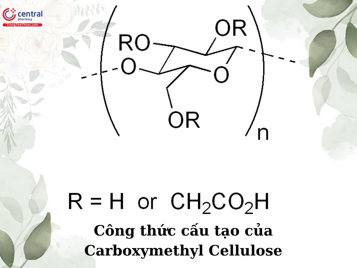 Công thức cấu tạo của Carboxymethyl Cellulose