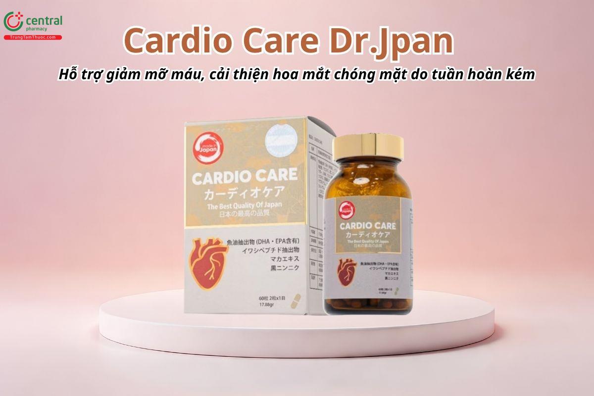 Cardio Care Dr.Jpan hỗ trợ giảm mỡ máu, cải thiện hoa mắt chóng mặt do tuần hoàn kém