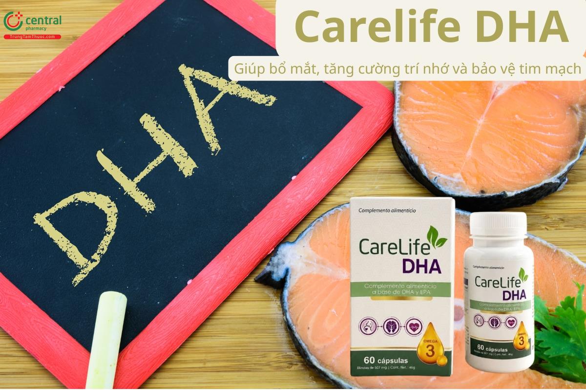Carelife DHA hỗ trợ bổ mắt, tăng cường trí nhớ và bảo vệ tim mạch