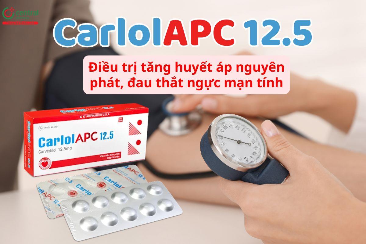 CarlolAPC 12.5 điều trị tăng huyết áp nguyên phát