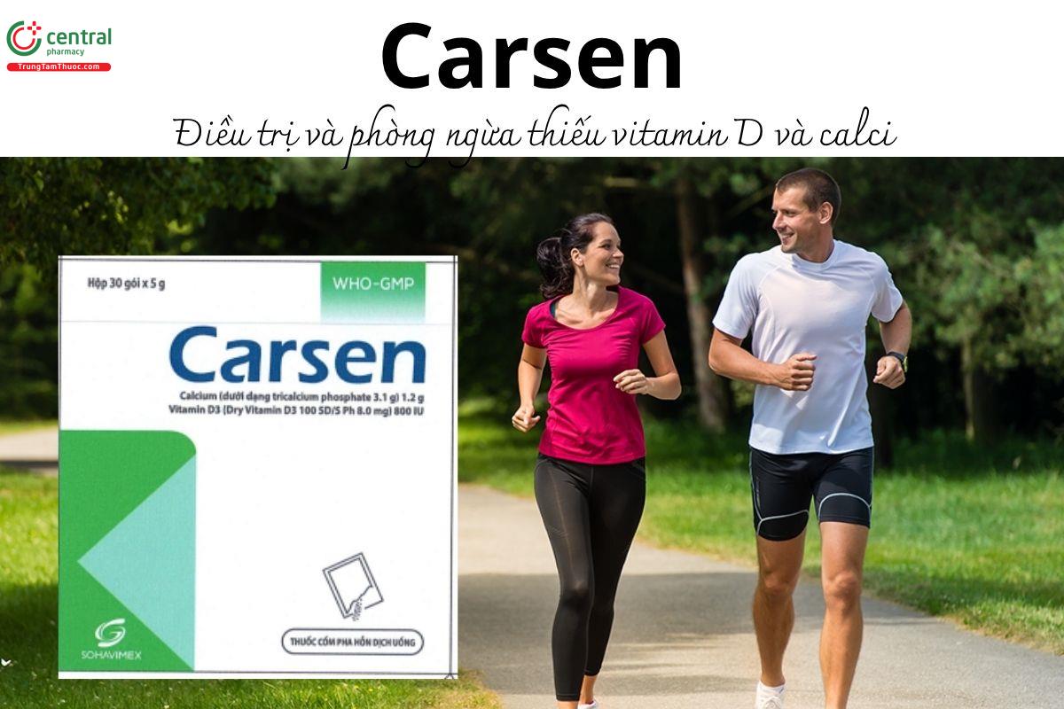 Thuốc Carsen - Điều trị và phòng ngừa thiếu vitamin D và calci