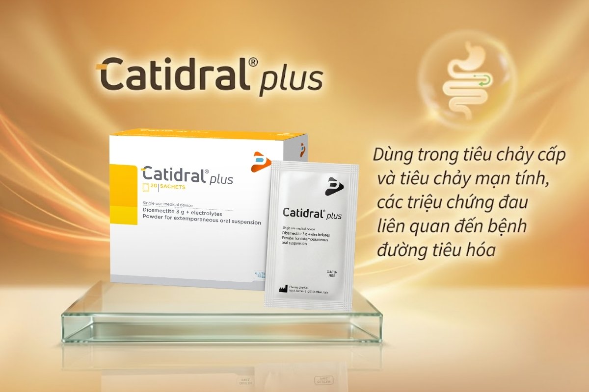 Catidral plus kiểm soát hiệu quả tiêu chảy cấp và mạn tính