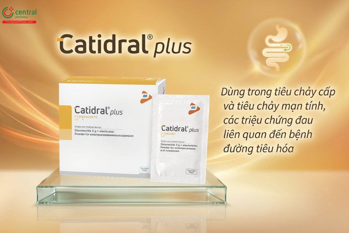Catidral plus kiểm soát hiệu quả tiêu chảy cấp và mạn tính