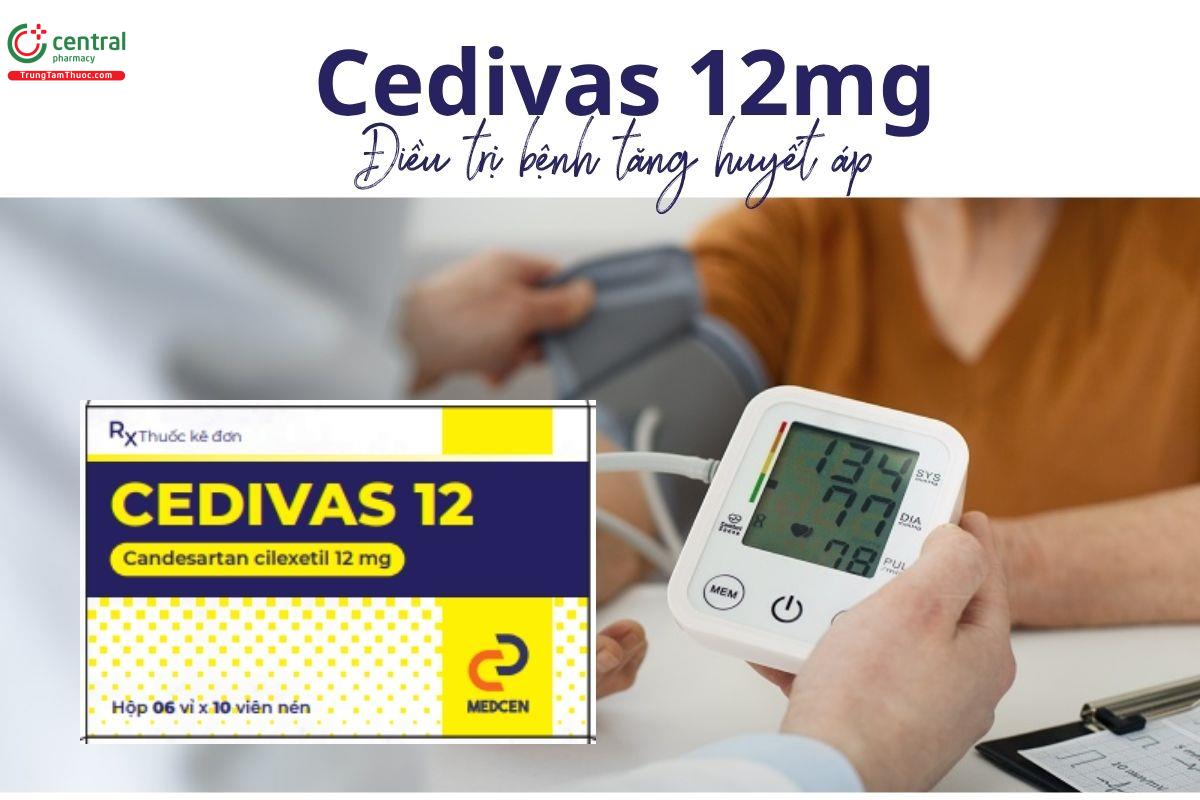 Thuốc Cedivas 12mg - Điều trị bệnh tăng huyết áp