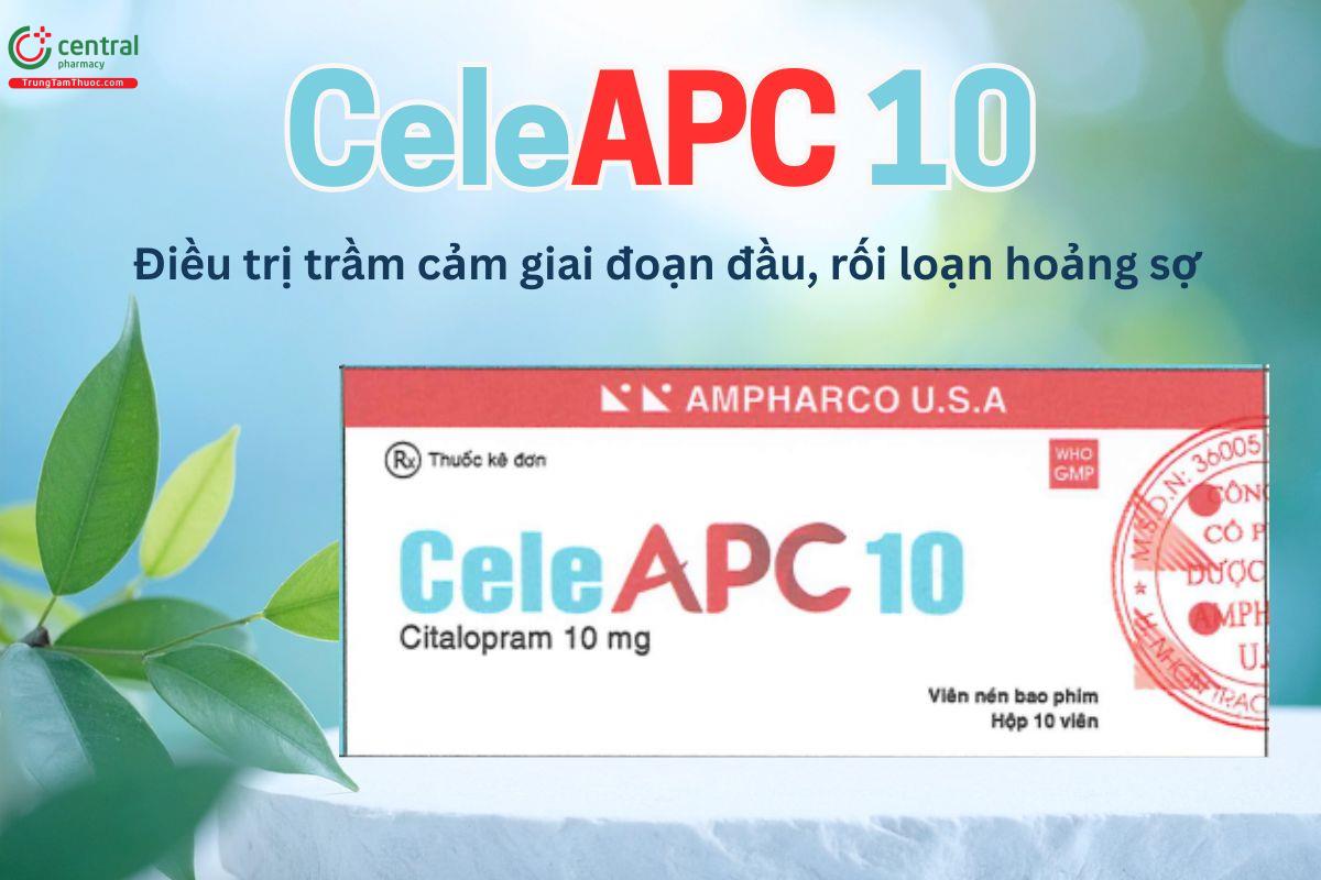 Thuốc CeleAPC 10 điều trị trầm cảm giai đoạn khởi phát, rối loạn hoảng sợ
