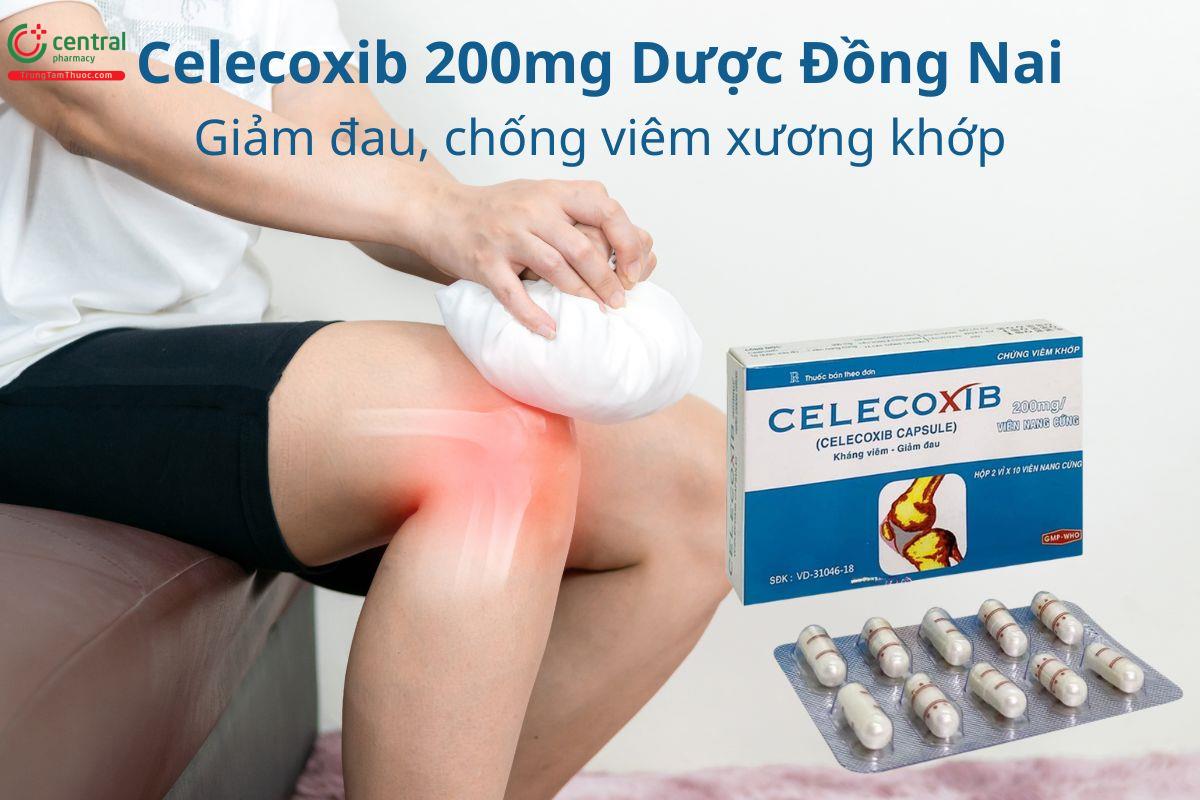 Thuốc Celecoxib 200mg Dược Đồng Nai giảm đau, chống viêm xương khớp