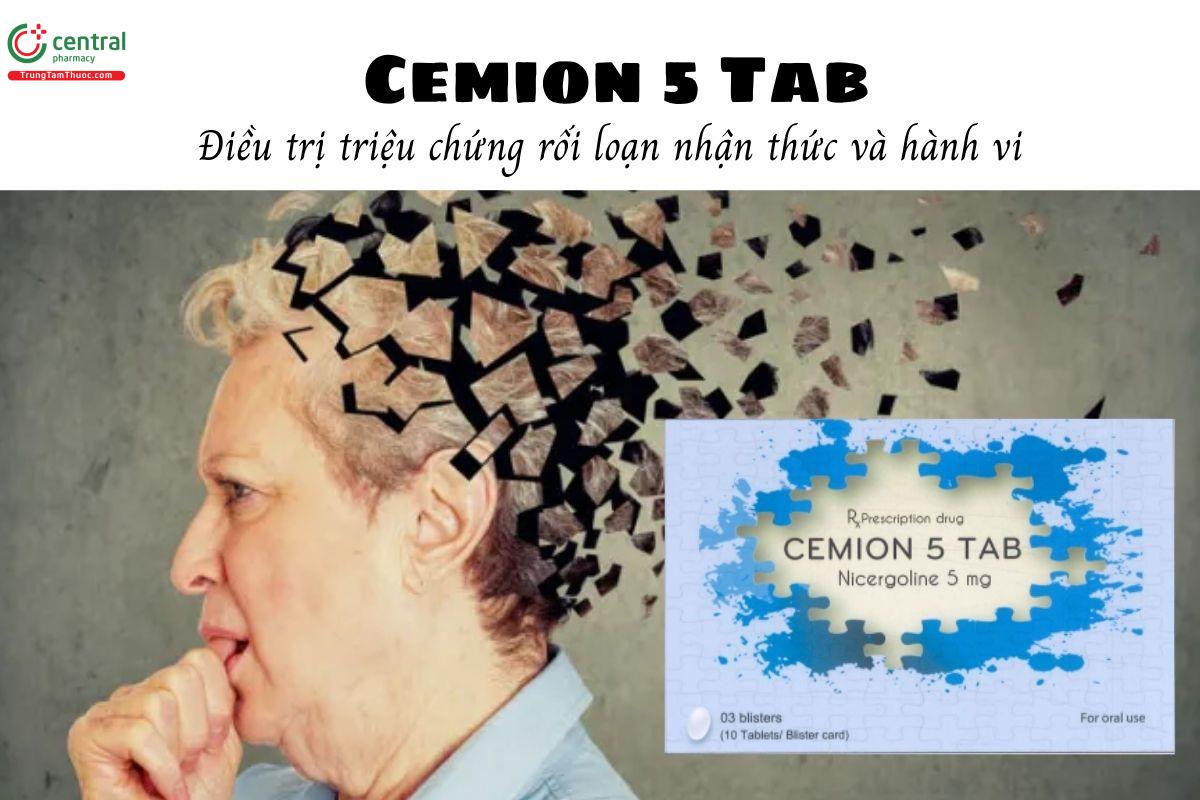 Thuốc Cemion 5 Tab - Điều trị triệu chứng rối loạn nhận thức và hành vi 