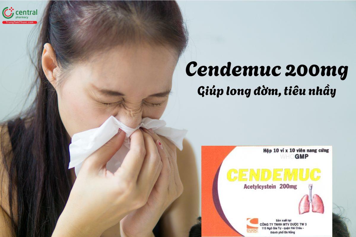 Thuốc Cendemuc 200mg - Giúp tiêu nhầy trong các bệnh lý đường hô hấp