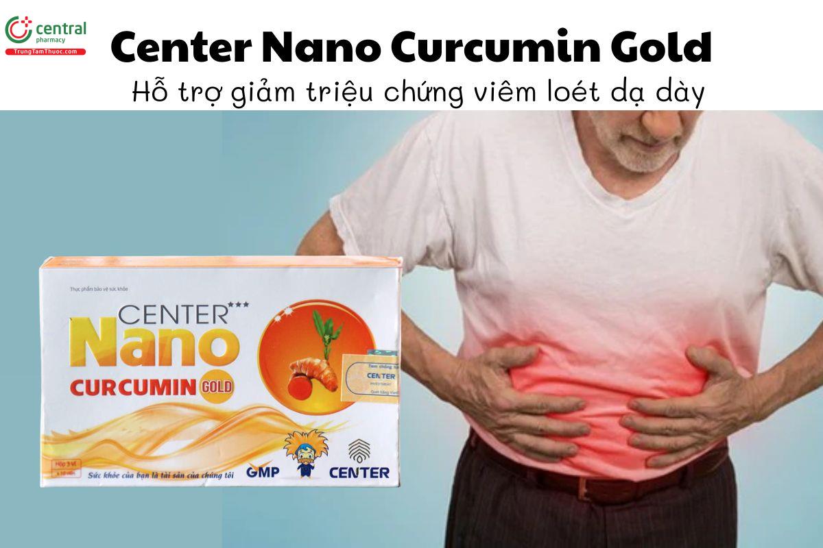 Center Nano Curcumin Gold - Hỗ trợ giảm triệu chứng viêm loét dạ dày