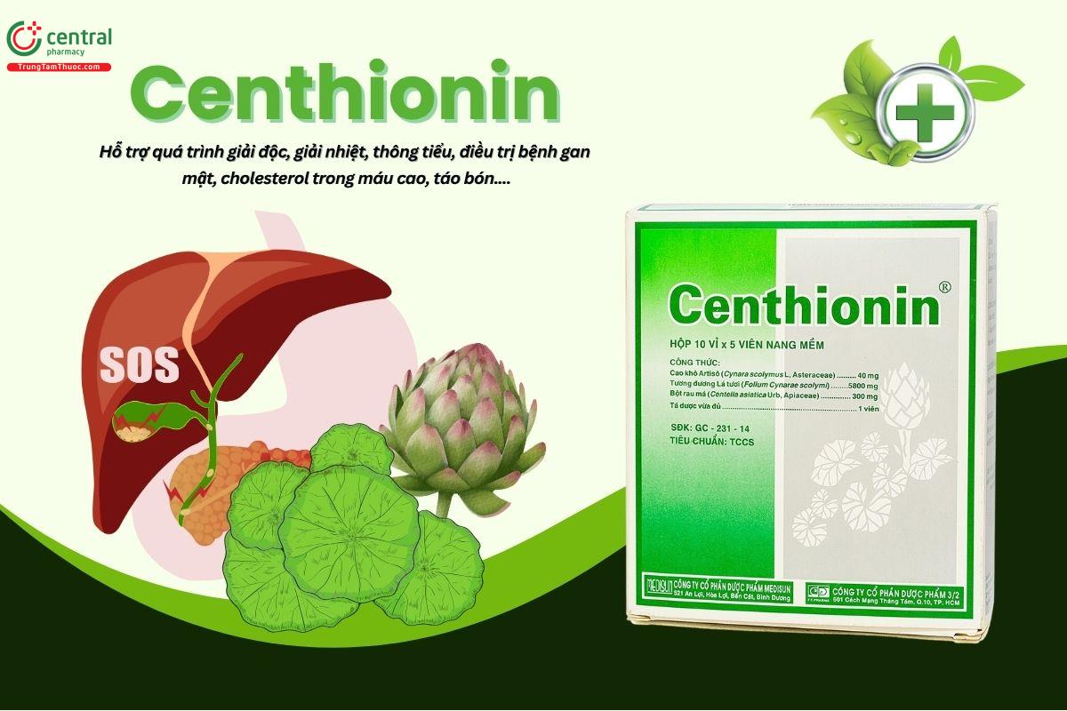 Thuốc Centhionin Medisun điều trị các bệnh về gan, mật, mỡ máu