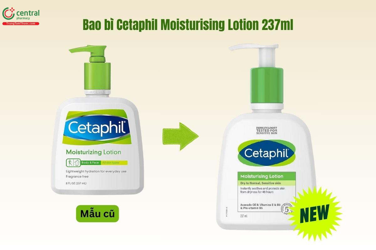 Thay đổi bao bì sản phẩm Cetaphil Moisturising Lotion 237ml